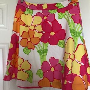 Vintage Lilly Pulitzer floral skirt size 12